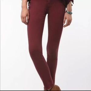 Wine Cigarette Ankle 27x30 Jeans